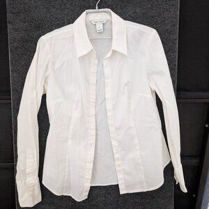 Fitted White Dress Shirt